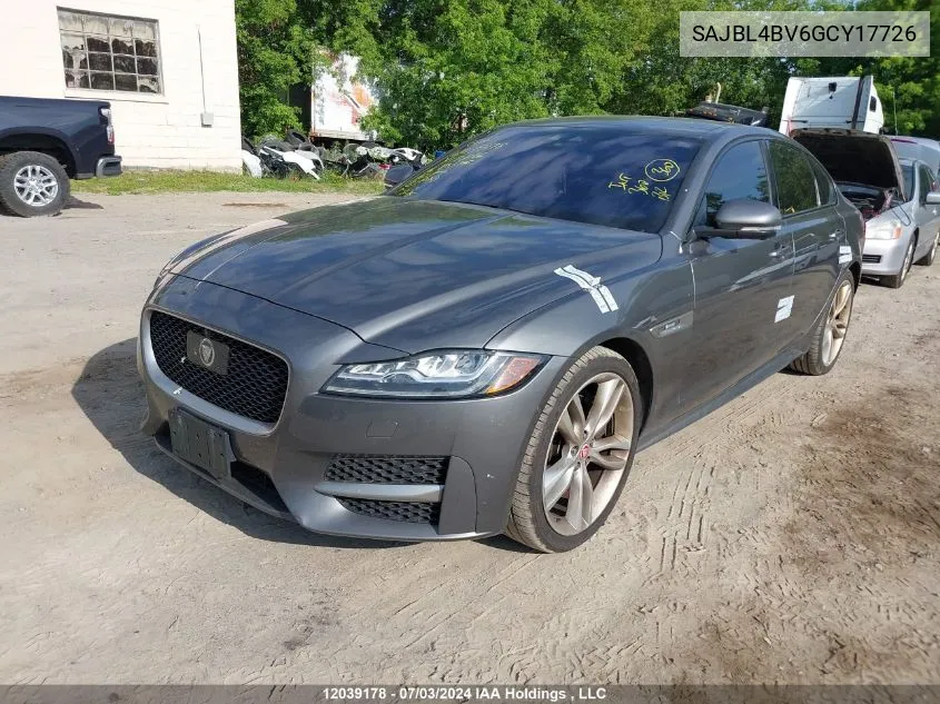 SAJBL4BV6GCY17726 2016 Jaguar Xf