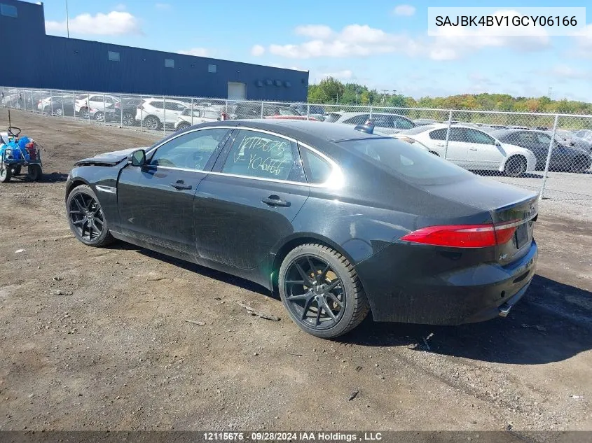 SAJBK4BV1GCY06166 2016 Jaguar Xf