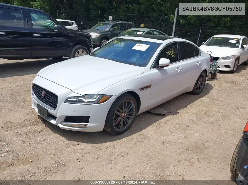 2016 Jaguar Xf 35T Prestige VIN: SAJBK4BV8GCY05760 Lot: 39888726