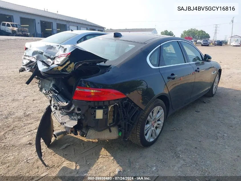 SAJBJ4BV5GCY16816 2016 Jaguar Xf 35T Premium