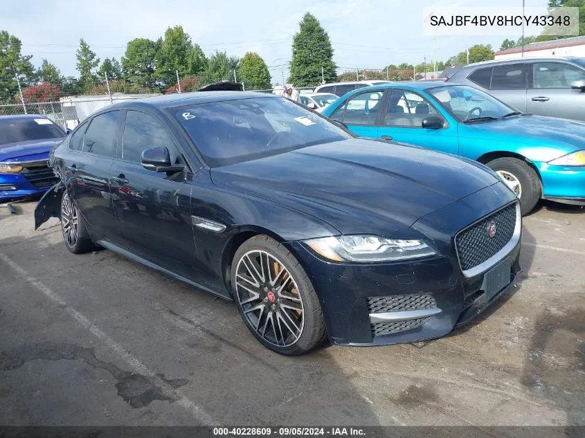 2017 Jaguar Xf R - Sport VIN: SAJBF4BV8HCY43348 Lot: 40228609