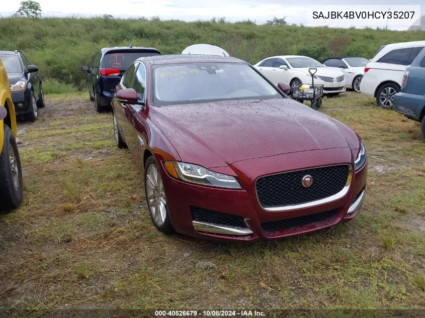 SAJBK4BV0HCY35207 2017 Jaguar Xf Prestige