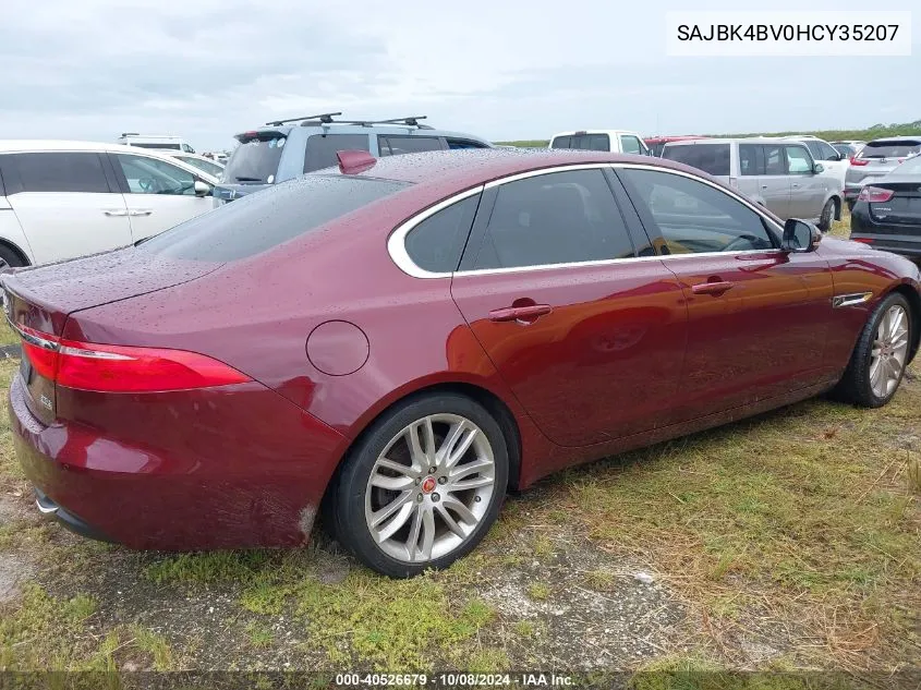 SAJBK4BV0HCY35207 2017 Jaguar Xf Prestige