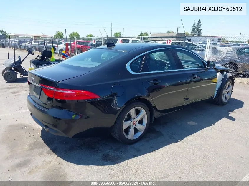 2018 Jaguar Xf 25T VIN: SAJBR4FX3JCY69512 Lot: 39366560