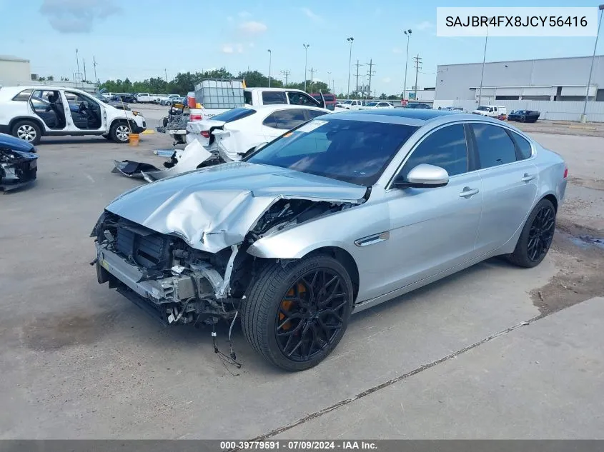 SAJBR4FX8JCY56416 2018 Jaguar Xf 25T