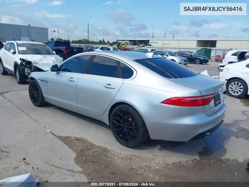 SAJBR4FX8JCY56416 2018 Jaguar Xf 25T