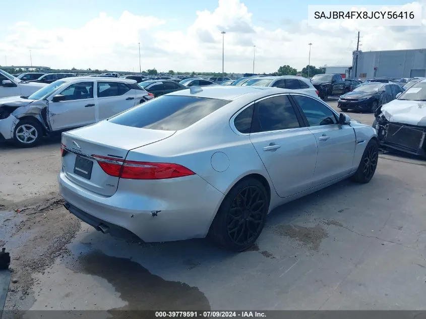 SAJBR4FX8JCY56416 2018 Jaguar Xf 25T