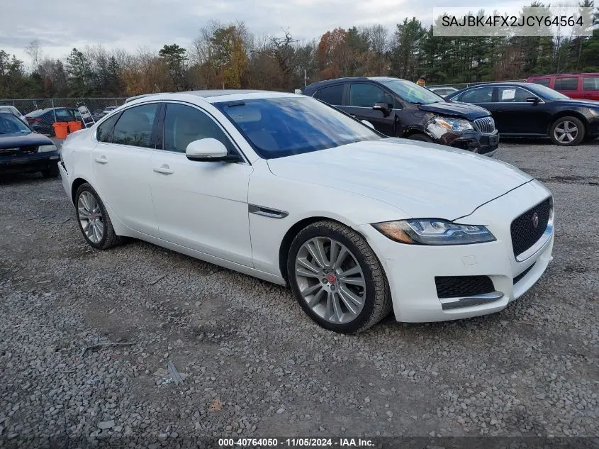 2018 Jaguar Xf 25T Prestige VIN: SAJBK4FX2JCY64564 Lot: 40764050