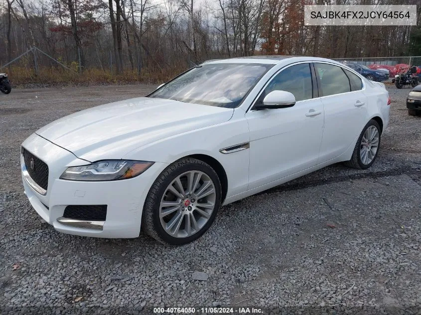 2018 Jaguar Xf 25T Prestige VIN: SAJBK4FX2JCY64564 Lot: 40764050