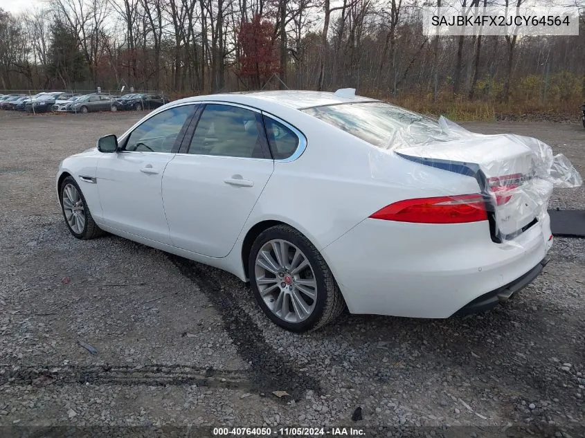 2018 Jaguar Xf 25T Prestige VIN: SAJBK4FX2JCY64564 Lot: 40764050