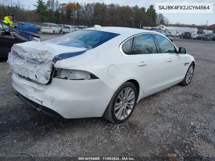 2018 Jaguar Xf 25T Prestige VIN: SAJBK4FX2JCY64564 Lot: 40764050