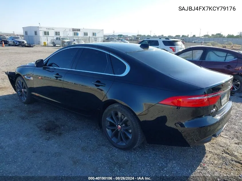 2019 Jaguar Xf 25T Premium VIN: SAJBJ4FX7KCY79176 Lot: 40190106