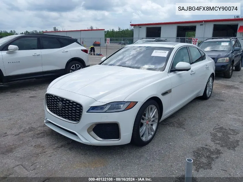 2021 Jaguar Xf Se P250 Rwd Automatic VIN: SAJBG4FX8MCY90074 Lot: 40132108