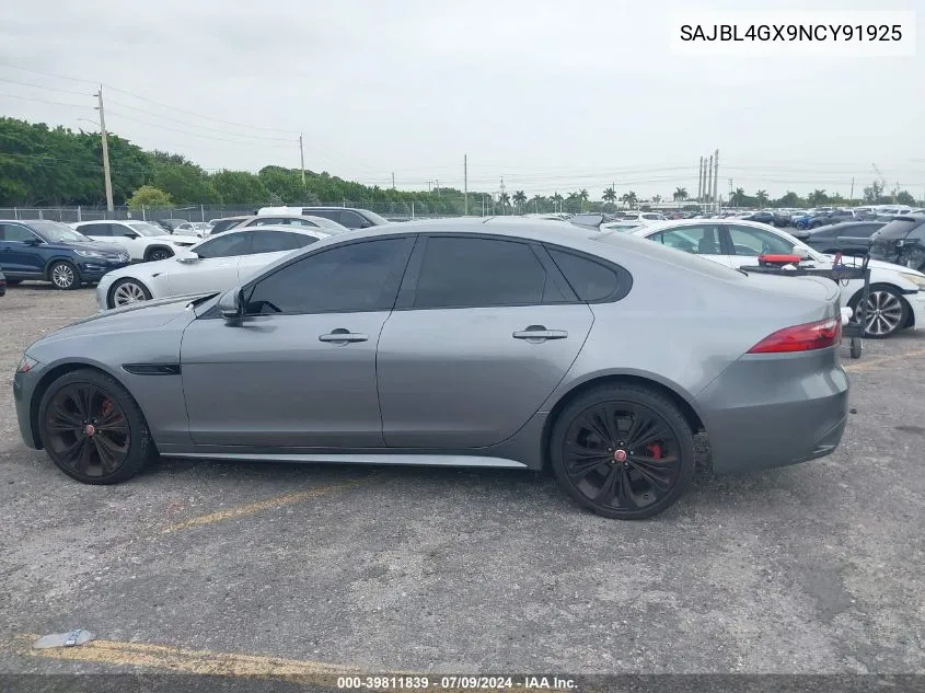 SAJBL4GX9NCY91925 2022 Jaguar Xf R-Dynamic Se P300 Awd Automatic