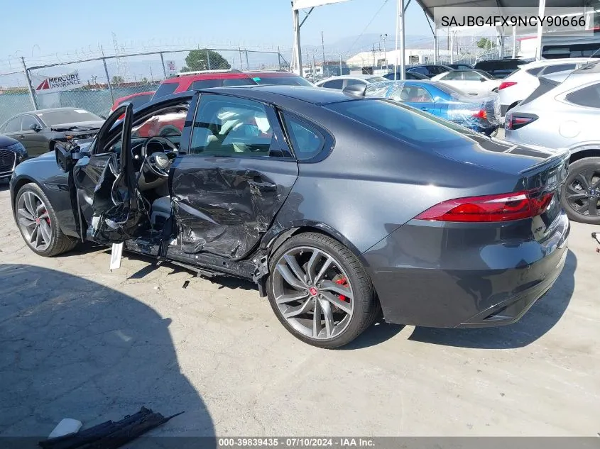 2022 Jaguar Xf Se P250 Rwd Automatic VIN: SAJBG4FX9NCY90666 Lot: 39839435