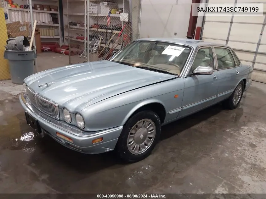 1995 Jaguar Vandenplas VIN: SAJKX1743SC749199 Lot: 40050988