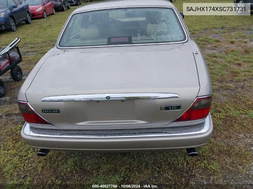 1995 Jaguar Xj6 VIN: SAJHX174XSC731731 Lot: 40527766