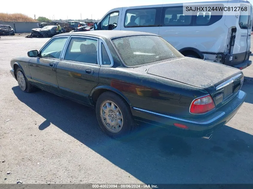 1998 Jaguar Xj8 VIN: SAJHX1244WC812768 Lot: 40023094