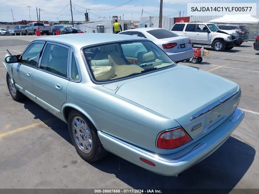 2000 Jaguar Xj8 VIN: SAJDA14C1YLF00577 Lot: 39887658