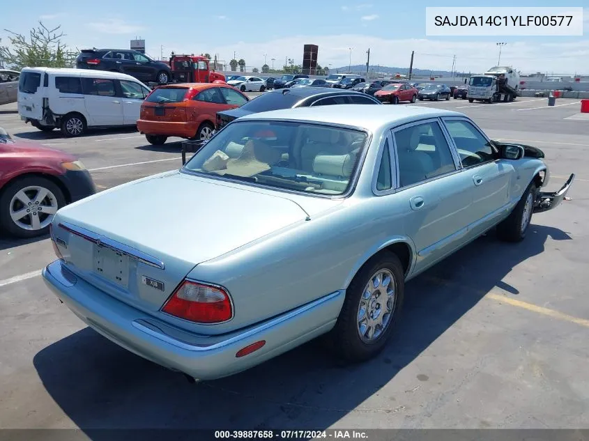 2000 Jaguar Xj8 VIN: SAJDA14C1YLF00577 Lot: 39887658