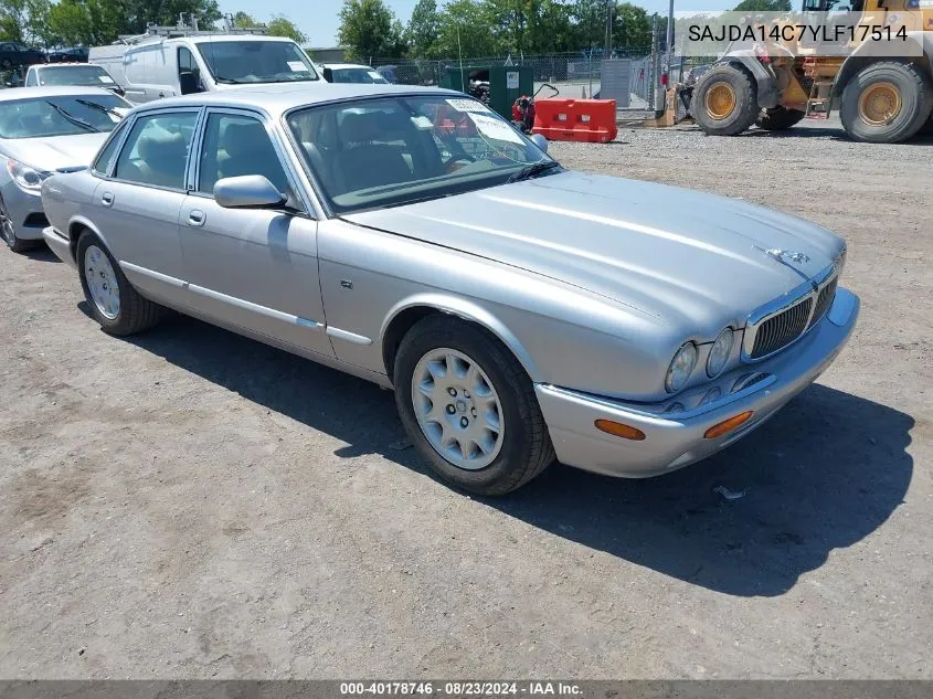 2000 Jaguar Xj8 VIN: SAJDA14C7YLF17514 Lot: 40178746