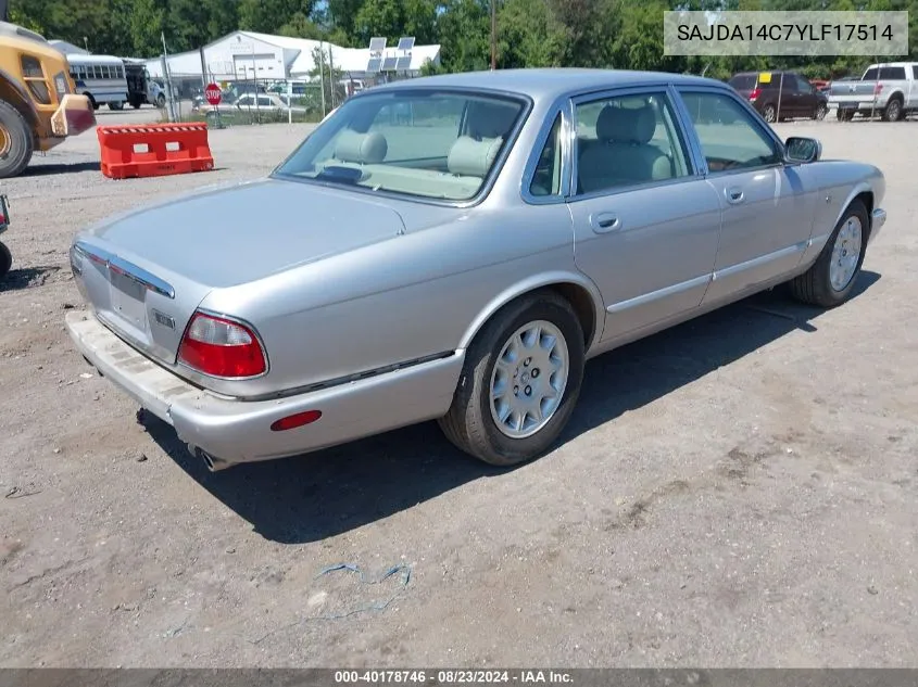 SAJDA14C7YLF17514 2000 Jaguar Xj8