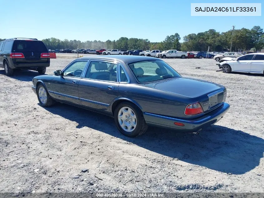 2001 Jaguar Xj8 Vanden Plas VIN: SAJDA24C61LF33361 Lot: 40526036