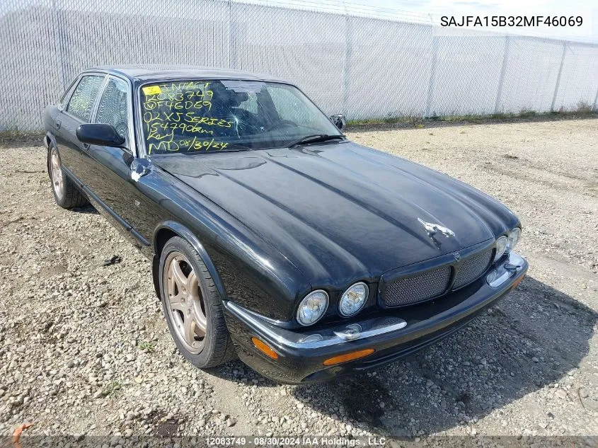 2002 Jaguar Xj Series VIN: SAJFA15B32MF46069 Lot: 12083749