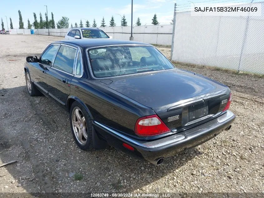 2002 Jaguar Xj Series VIN: SAJFA15B32MF46069 Lot: 12083749