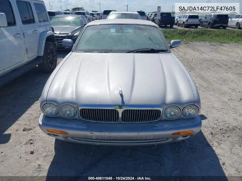 2002 Jaguar Xj8 VIN: SAJDA14C72LF47605 Lot: 40611048