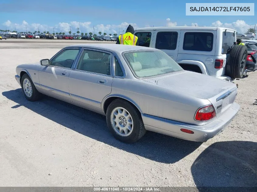 2002 Jaguar Xj8 VIN: SAJDA14C72LF47605 Lot: 40611048