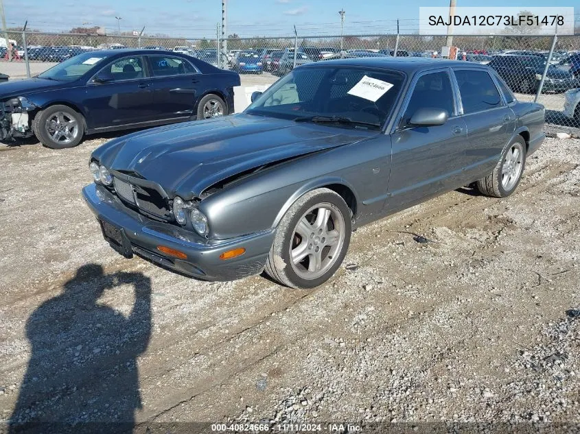 2003 Jaguar Xj Sport VIN: SAJDA12C73LF51478 Lot: 40824666