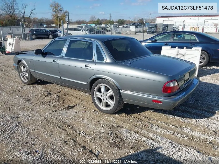 2003 Jaguar Xj Sport VIN: SAJDA12C73LF51478 Lot: 40824666