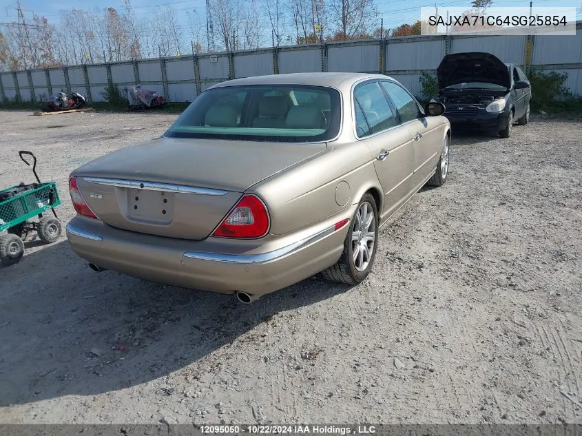 2004 Jaguar Xj8 VIN: SAJXA71C64SG25854 Lot: 12095050