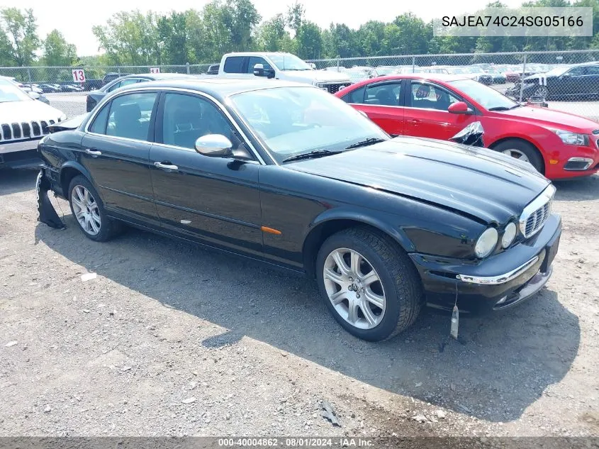 2004 Jaguar Xj Vanden Plas VIN: SAJEA74C24SG05166 Lot: 40004862