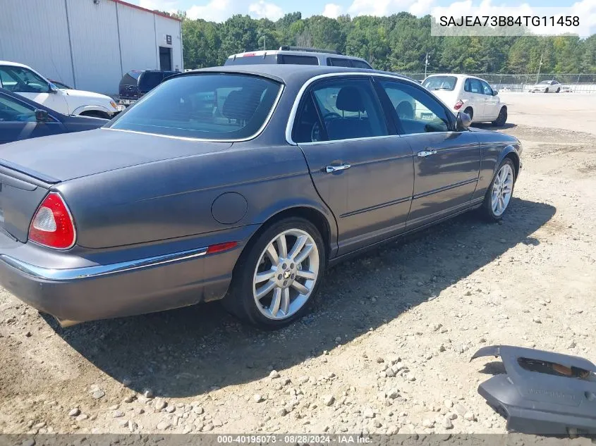 2004 Jaguar Xj Xjr VIN: SAJEA73B84TG11458 Lot: 40195073