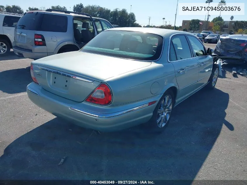 2004 Jaguar Xj Xj8 VIN: SAJEA71C94SG03676 Lot: 40453049