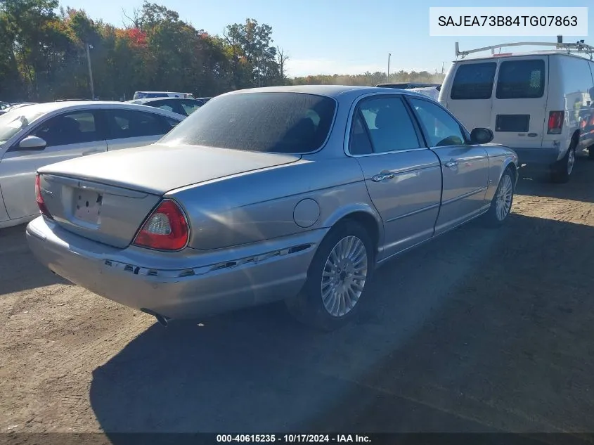 2004 Jaguar Xj Xjr VIN: SAJEA73B84TG07863 Lot: 40615235