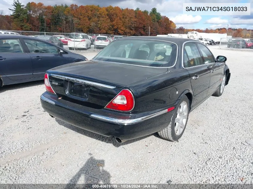 2004 Jaguar Xj Xj8 VIN: SAJWA71C34SG18033 Lot: 40678199