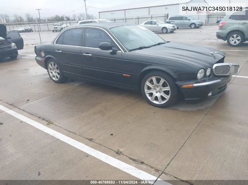 2004 Jaguar Xj Xj8 VIN: SAJWA71C34SG18128 Lot: 40769553