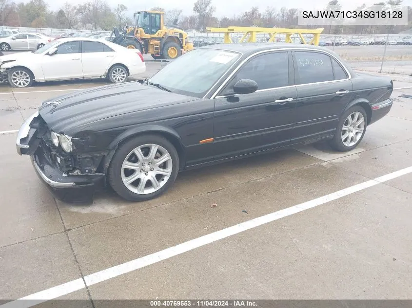 2004 Jaguar Xj Xj8 VIN: SAJWA71C34SG18128 Lot: 40769553