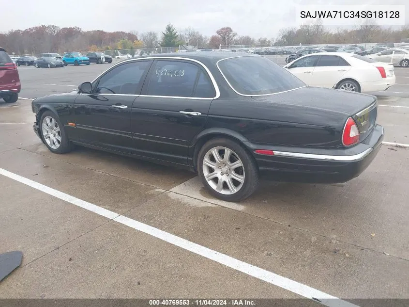 2004 Jaguar Xj Xj8 VIN: SAJWA71C34SG18128 Lot: 40769553