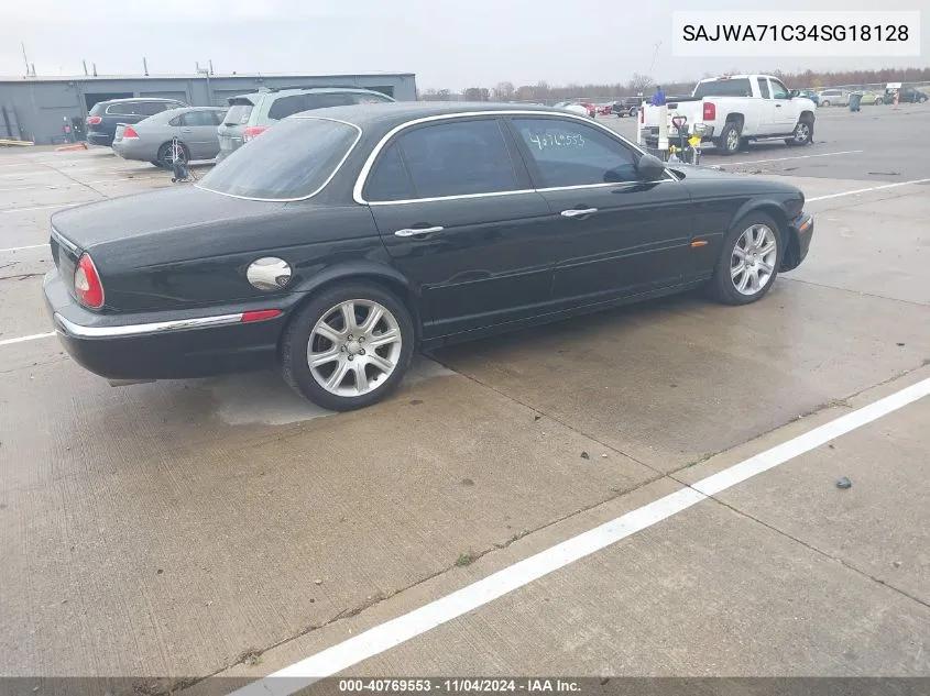 2004 Jaguar Xj Xj8 VIN: SAJWA71C34SG18128 Lot: 40769553