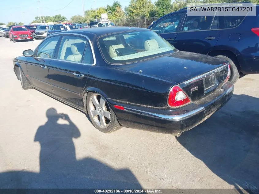 2005 Jaguar Super V8 VIN: SAJWA82B15TG47201 Lot: 40292186