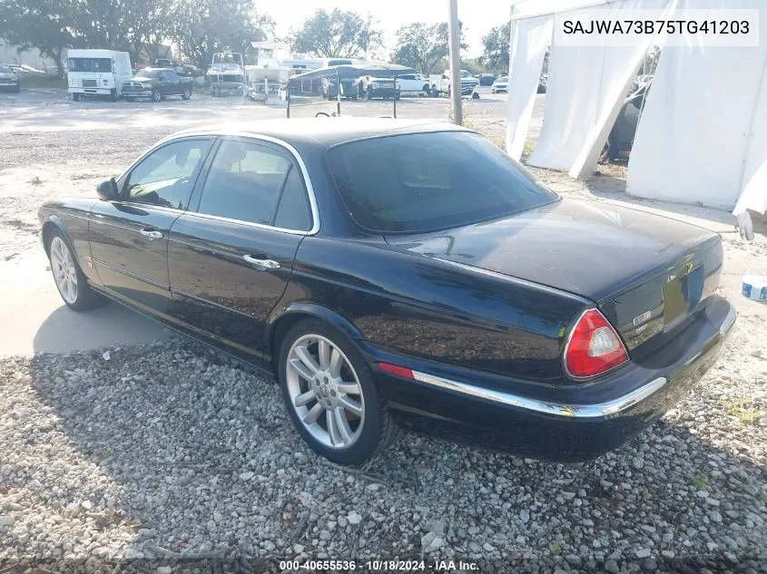 2005 Jaguar Xj Xjr VIN: SAJWA73B75TG41203 Lot: 40655536