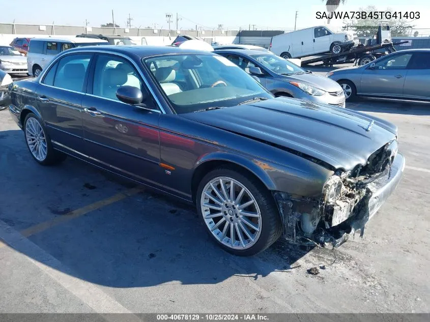 2005 Jaguar Xj Xjr VIN: SAJWA73B45TG41403 Lot: 40678129