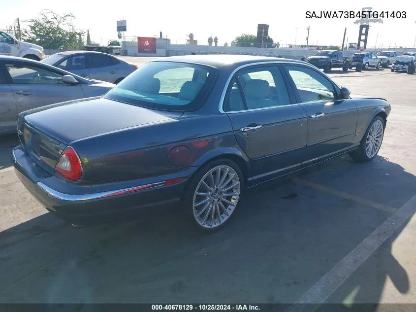 2005 Jaguar Xj Xjr VIN: SAJWA73B45TG41403 Lot: 40678129