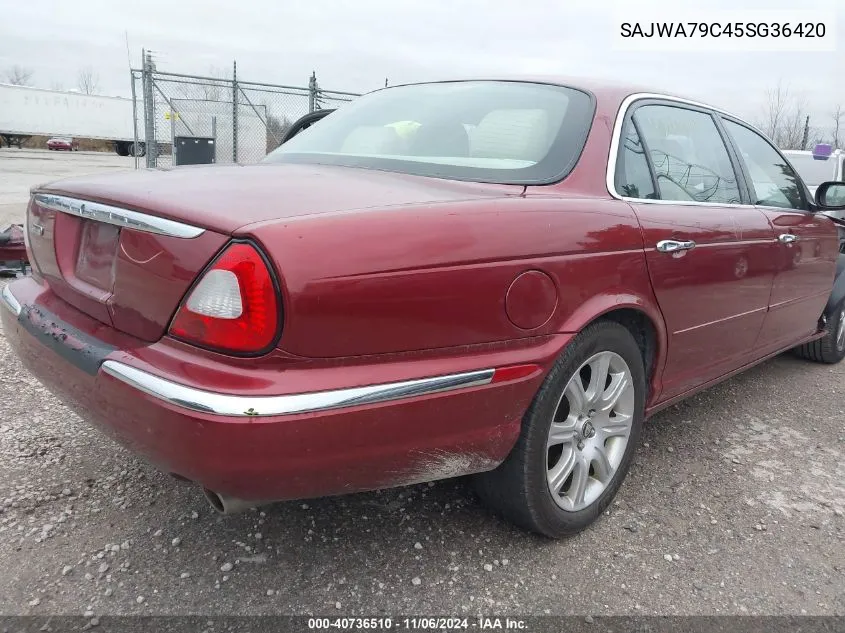 2005 Jaguar Xj Xj8 L VIN: SAJWA79C45SG36420 Lot: 40736510