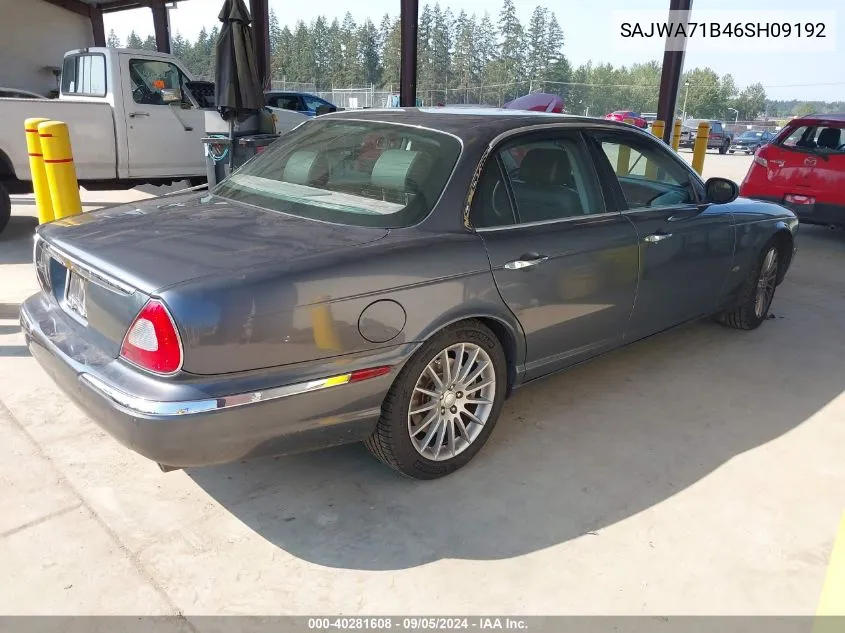 2006 Jaguar Xj Xj8 VIN: SAJWA71B46SH09192 Lot: 40281608