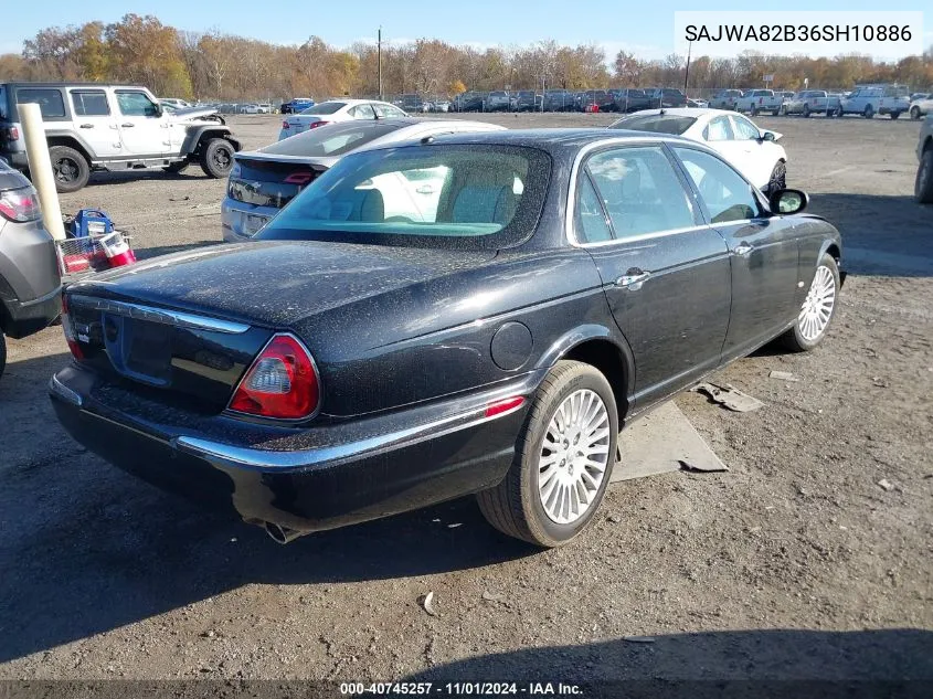 2006 Jaguar Xj Vanden Plas VIN: SAJWA82B36SH10886 Lot: 40745257